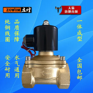 黄铜电磁阀 气阀水阀 常闭 2分3分4分6分1寸2寸 220V24V12V 庄煌