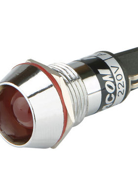 正品凯昆信号灯 开孔8mm 铜壳 LED指示灯 红色24V信号灯 KL0824R