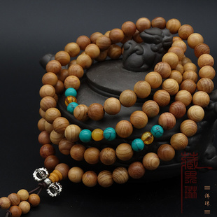 天然红豆杉木佛珠手串手工红豆杉108手珠手链男女款文玩红木