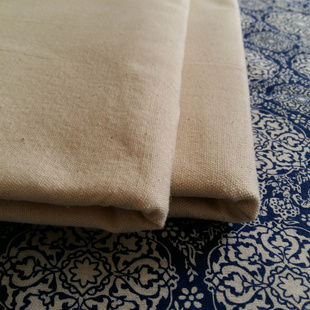 加厚白帆布 手工DIY白胚  素色纯色家居老粗布　全棉桌布背景布