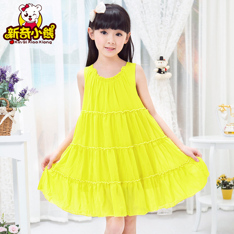 Robe enfant en mousseline de soie - Ref 2043540 Image 1
