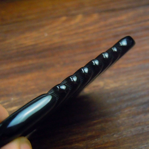 Чжан Сюкин Голографический черный коровье, рог, натуральный коровье, натуральная головка доски с круглыми краями и универсальным телом