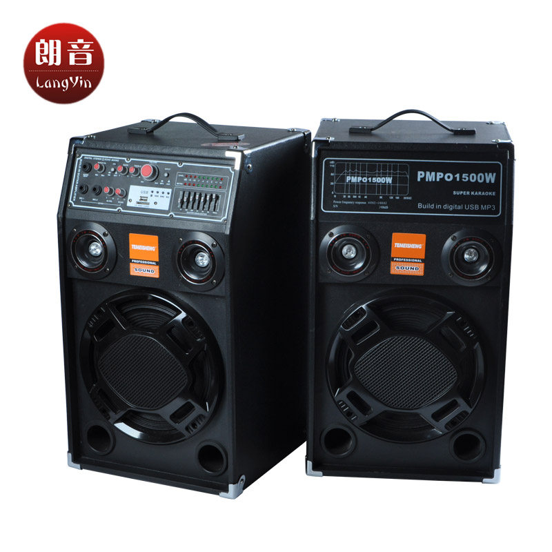 10寸舞台音箱 吉他有源扩箱 读卡usb 带均衡hifi对箱跳舞会议