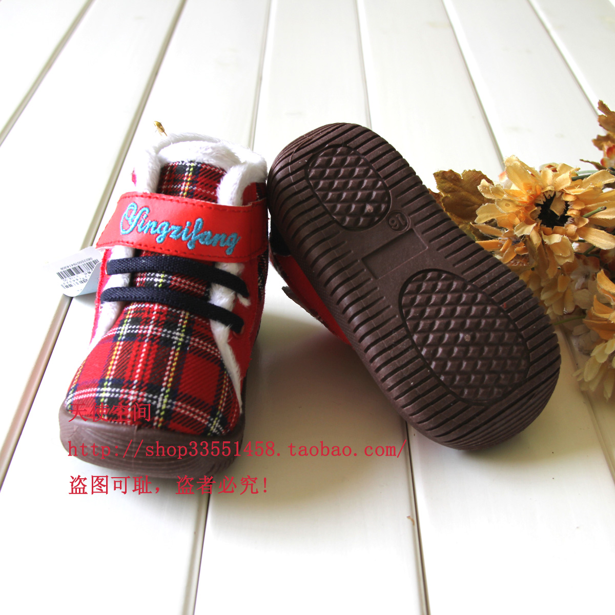 婴姿坊新款女童鞋冬鞋棉鞋学步鞋