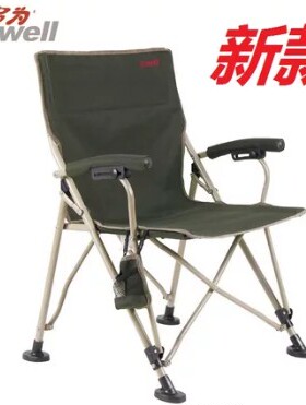 DOWELL多为扶手椅折叠椅沙滩椅钓鱼便携野营靠椅户外椅凳ND-2919