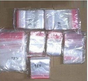 5CMX7CM封口袋 100个 透明胶袋 密封袋 包 骨袋 PE自封袋