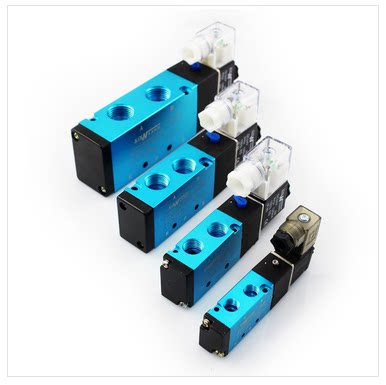 4V230C-08 E P 电磁阀 AC220V-DC24V 新洋三位五通电磁阀 亚德客