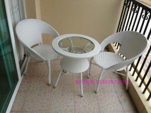 阳台桌椅藤桌椅 三件套休闲户外桌椅 成人时尚简约户外家具厂直销