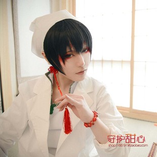 {甜心家}包邮鬼灯的冷彻 白泽神兽/金木研影山飞雄cosplay假发