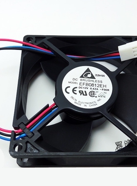 EFB0812EH 台达 8CM 8025 12V 0.42A  双滚珠 大风量服务器风扇