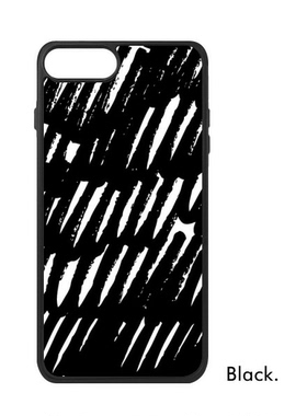 适用于iPhone毛笔笔触不规则曲线Xr手机壳max678plus11手机保护套