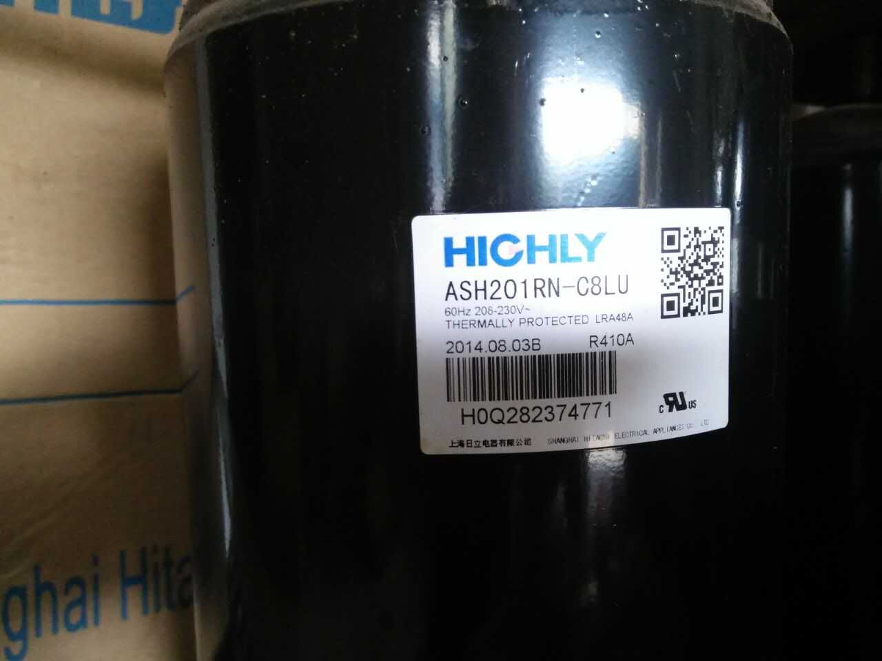 ASH201RN-C8LU，原装全新日立空调压缩机 定频R410A
