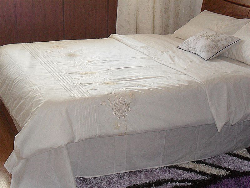 鲁绣棉被套四件套床品240x260各规格纯棉被套床单枕套三件套双人