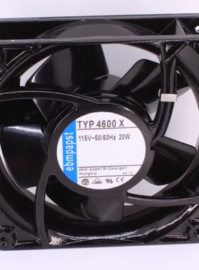 原装papst全金属12CM 115V 20W TYP 4600 N TYP4600x 耐高度