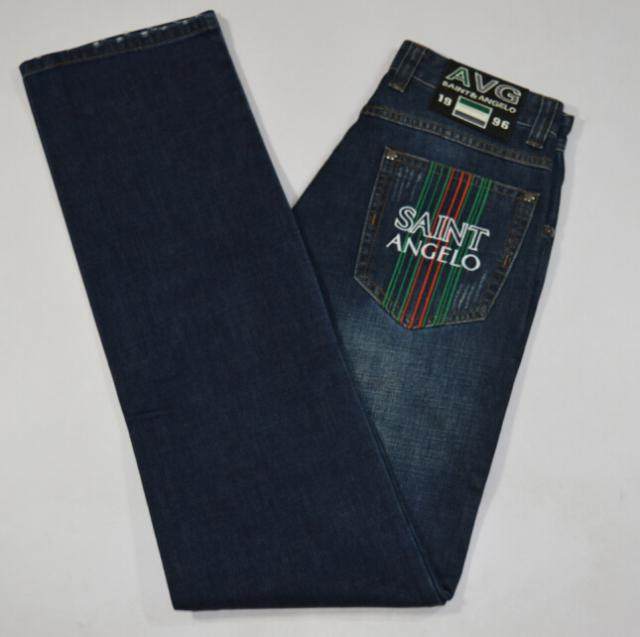 男装秋冬商务牛仔裤 中腰直筒略修身牛仔长裤超大码