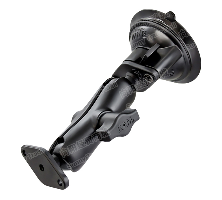 RAM-Mount RAM 菱形头标杆82mm 车载吸盘支架 底座套件 总长170mm