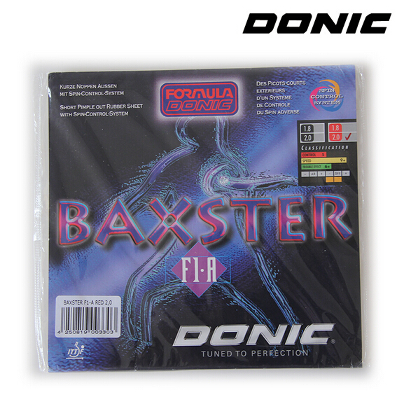 正品DONIC多尼克乒乓球 正胶王 BAXSTER F1.A 正胶套胶 魔鬼正胶