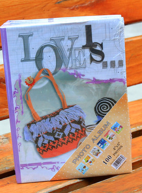 6寸4R 100张相册影集相簿封面图案随机发货满19元江浙沪包邮