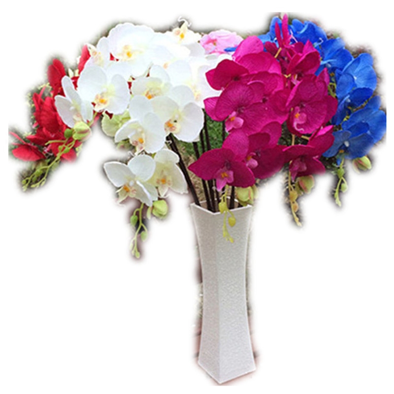 仿真蝴蝶兰 出口品质毛布兰花 仿真兰花 落地兰花 万代兰