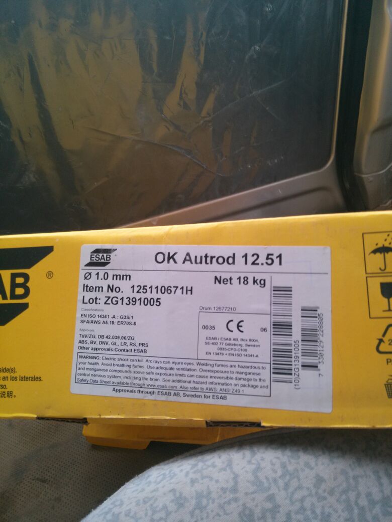 伊萨 OK AristoRod 12.50焊丝  伊萨OK 12.51进口焊丝