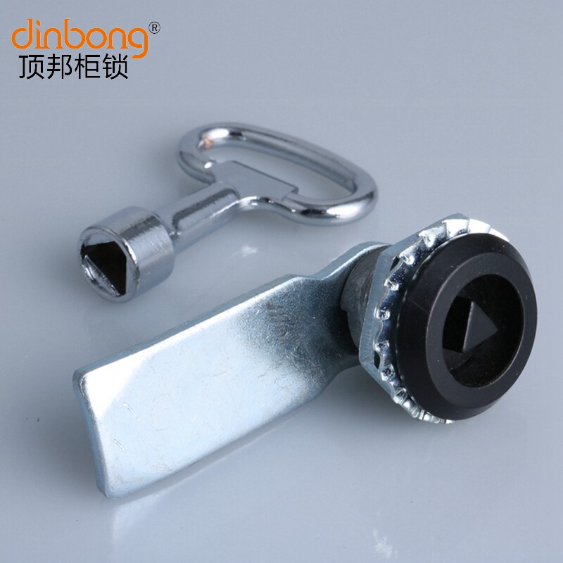 dinbong ms705 黑色转舌锁 开关柜 配电箱机柜门圆柱锁 控制箱锁
