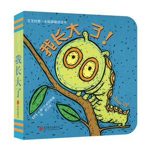 我长大了 情境认知启蒙原装进口0-3岁宝宝躲猫猫游戏纸板书猜猜我是谁系列奇妙洞洞书正版绘本婴儿早教益智立体撕不烂中英双语