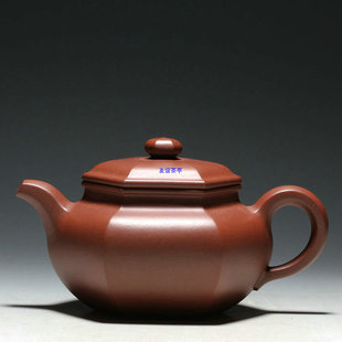 紫砂壶工艺师方玉兰全手工六方仿古壶260CC 宜兴