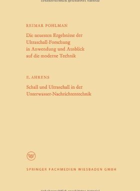 【预售】Die Neuesten Ergebnisse Der Ultraschall-Forsch...