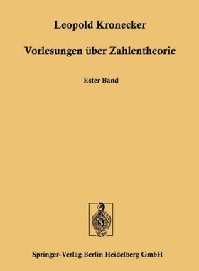预订 【】Vorlesungen Uber Zahlentheorie: Erst...