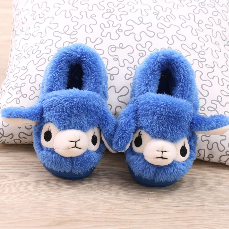 Chaussons enfants en suède pour hiver - semelle tendon - Ref 1032390 Image 5
