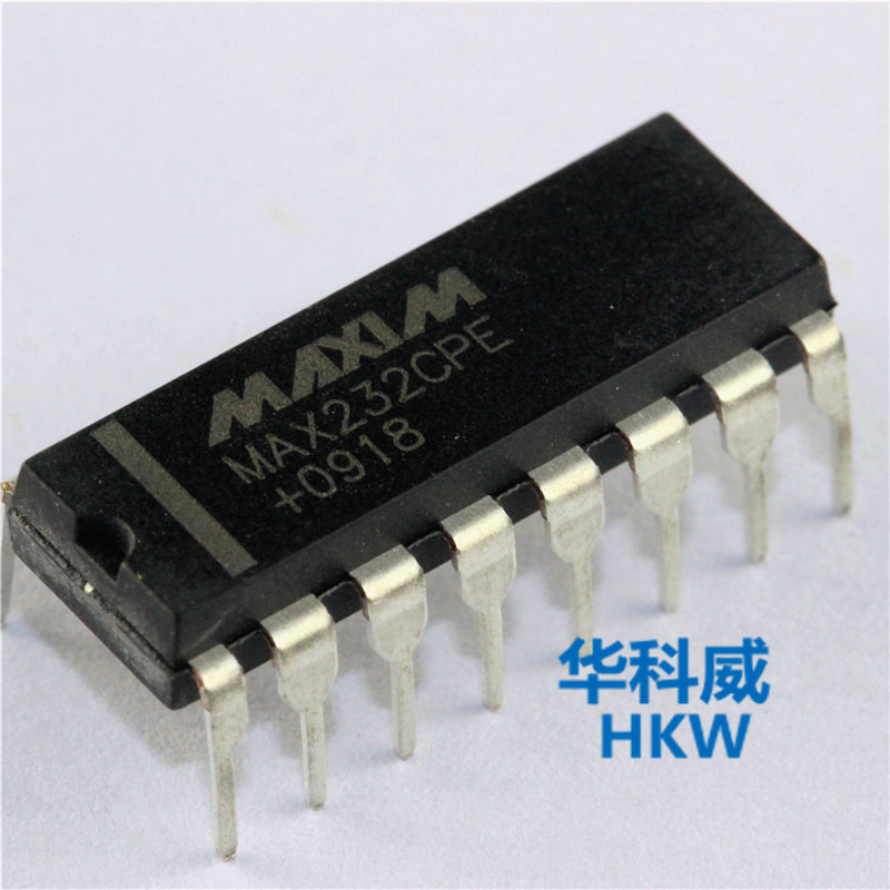 接口芯片 MAX232CPE MAX232 RS-232接口 IC直插