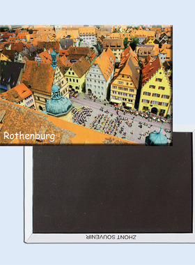 德国 罗藤堡 俯瞰图 磁性冰箱贴 旅行纪念品 家具 礼品20081