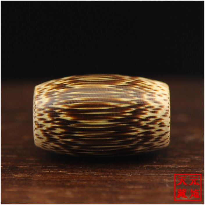 【直径15mm】手工文玩天然棕竹隔珠散珠大桶珠勒子佛珠手链配饰
