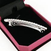 韩国时尚 头饰品 水钻弹簧夹顶夹大小号发夹顶夹新娘发饰一字夹韩版