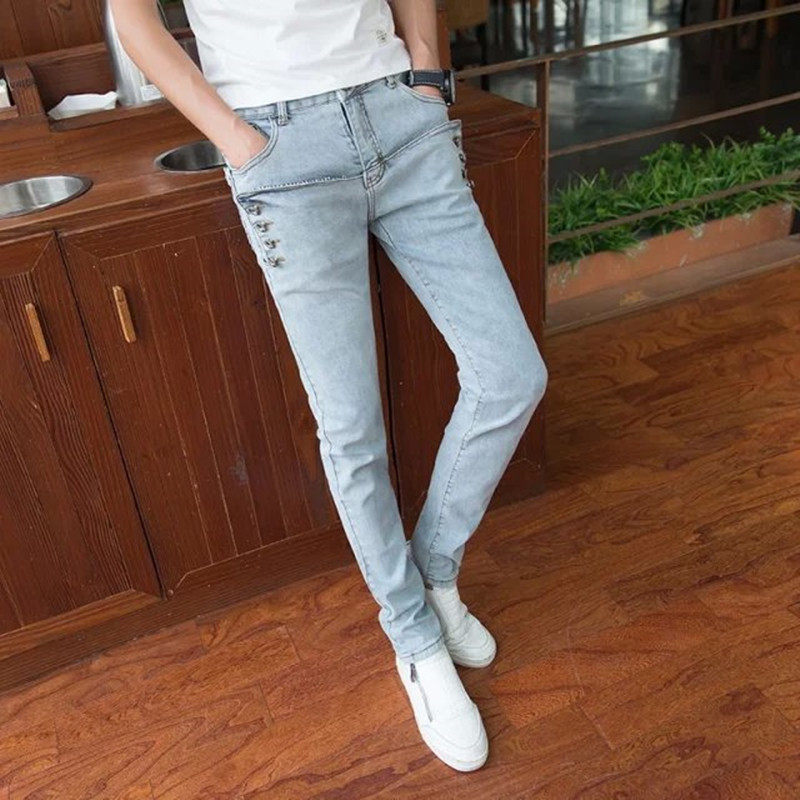 Jeans pour adolescent pieds Slim pour automne - Ref 1463167 Image 1