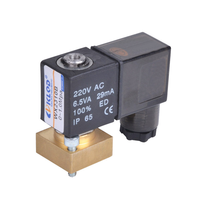 开灵板式电磁阀微型二位三通直动式电磁阀WX2310B AC220V DC24V