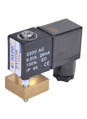 开灵板式电磁阀微型二位三通直动式电磁阀WX2310B AC220V DC24V