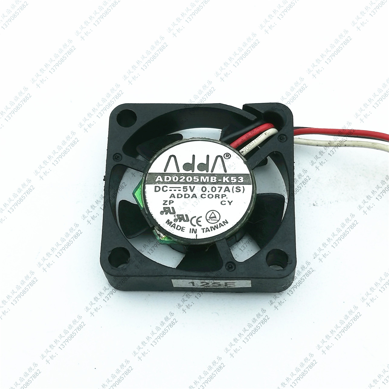 原装ADDA AD0205MB-K53 5V 0.07A 2507 2506 2.5CM 3线风扇