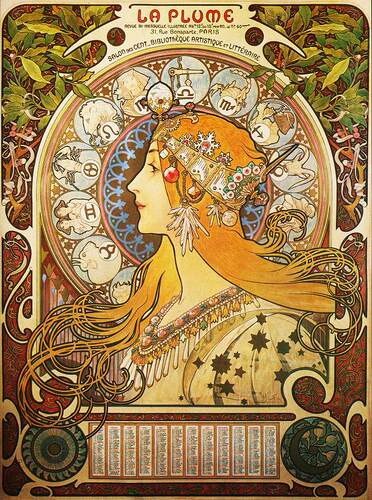 设计素材 140张Alphonse Mucha 阿尔丰斯·慕夏海报 高清 300DPI
