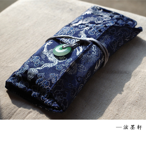 手工自制笔袋 钢笔笔袋 笔帘 收纳 包邮 买一送1