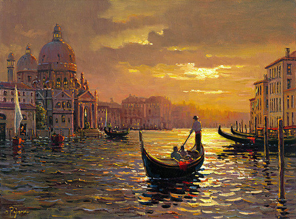 新款精准印花法国正品dmc十字绣 世界名画 风景油画 圣玛丽亚日落