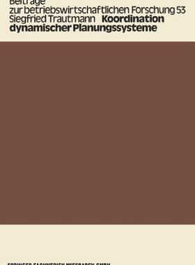 【预售】Koordination Dynamischer Planungssysteme