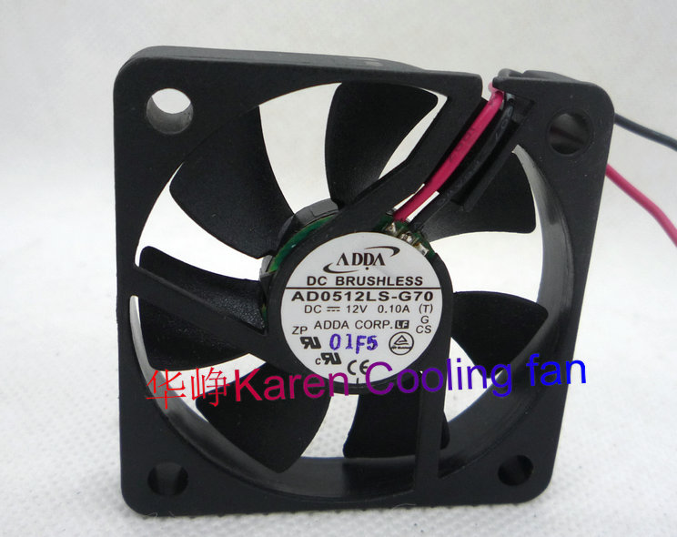 原装ADDA 5010 12V 0.1A AD0512LS-G70 5CM 2线 散热风扇