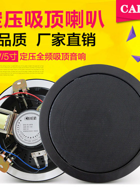 CABO/加宝 KS-807A定压黑色吸顶音箱天花吊顶喇叭背景音乐广播系