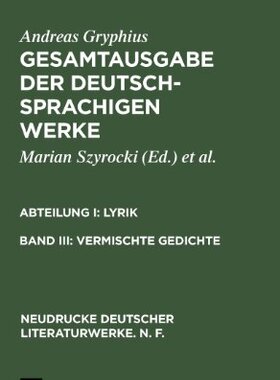 【预售】Vermischte Gedichte