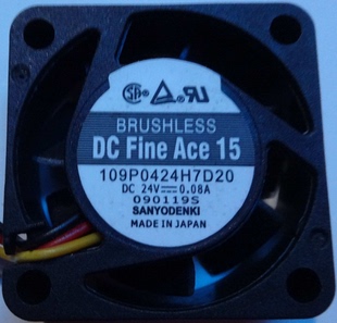 全新现货SANYO 109P0424H7D20 24V 0.08A 40*40*15变频器专用风扇