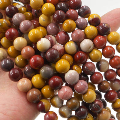 diy天然鸡血石半成品散珠