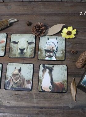 欧美复古卡通贴纸摆件家居装饰