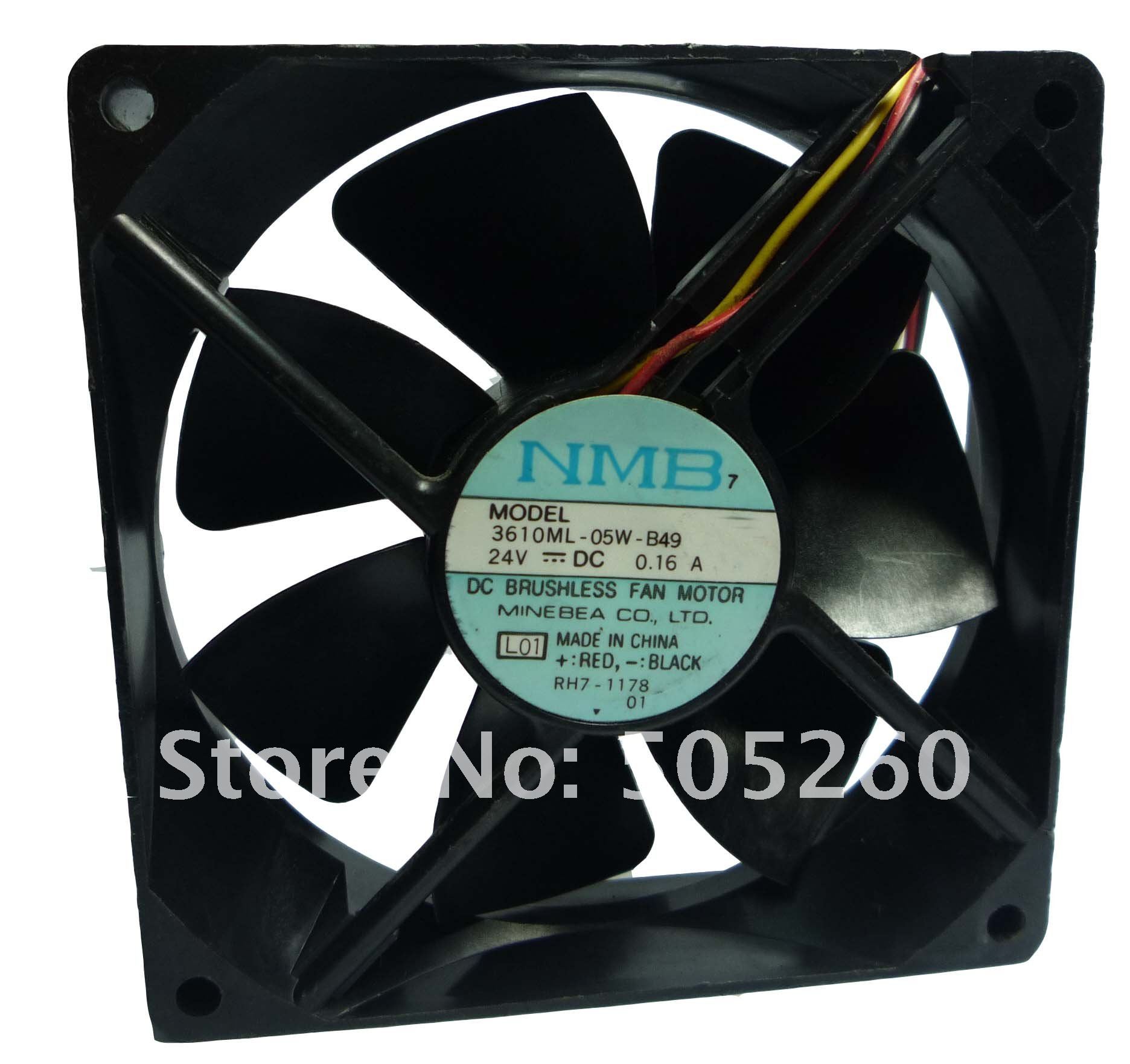 3610ML-05W-B49 原装日本美蓓亚NMB 24V 0.16A92*92*25变频器风扇