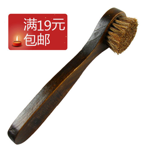 逸柯马鬃毛上油抛光清洁鞋刷